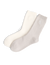 Two Pack - Crew Socks: Cotton Blend, Cream and Pebble