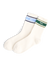 Two Pack - Crew Socks: Cotton Blend, Green Stripe and Blue Stripe