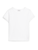 Camden Fitted T-Shirt: Cotton Textured Rib, Off-White