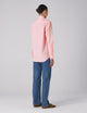 The Boyfriend: Fine Poplin, Light Pink Stripe