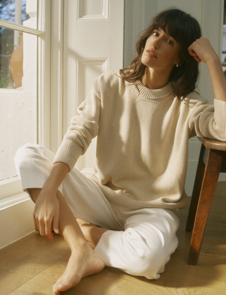 Cornwall Jumper: Cotton, Oatmeal