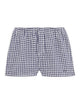 The Set: Linen Navy Blue Gingham Shirt & Boxer