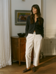 Chartwell Trouser: Cotton Twill, Off White