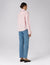 Kew Blouse: Linen, Red and Pink Stripe