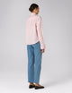Kew Blouse: Linen, Red and Pink Stripe