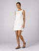 Jackie Dress: Linen, White
