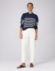 Christy Tapered Trouser: Linen, Ivory