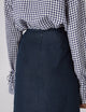 Clara Skirt: Linen, Navy Blue