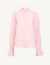 Kew Blouse: Linen, Red and Pink Stripe