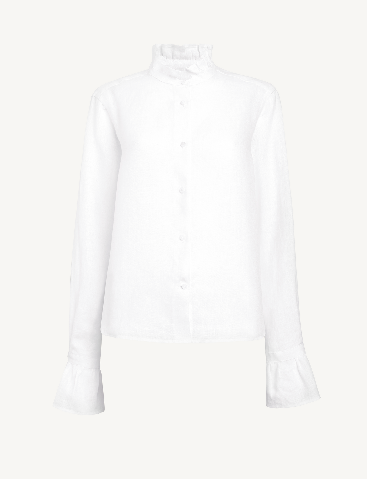 Kew Blouse: Linen, White