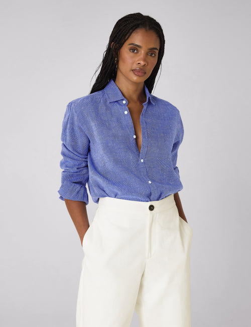 Chartwell Trouser: Cotton Twill, Off White