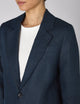 Hutton Blazer: Linen, Navy Blue