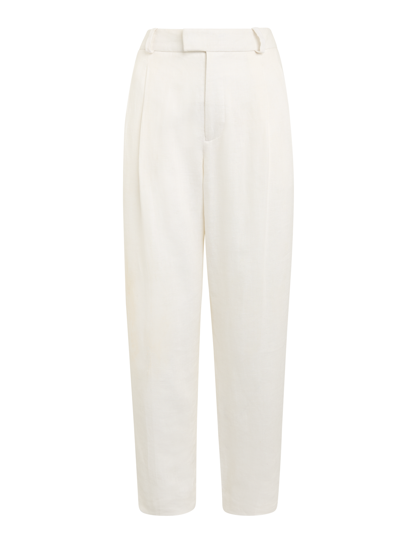Christy Tapered Trouser: Linen, Ivory