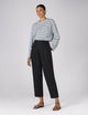 Christy Tapered Trouser: Linen, Black