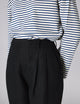 Christy Tapered Trouser: Linen, Black