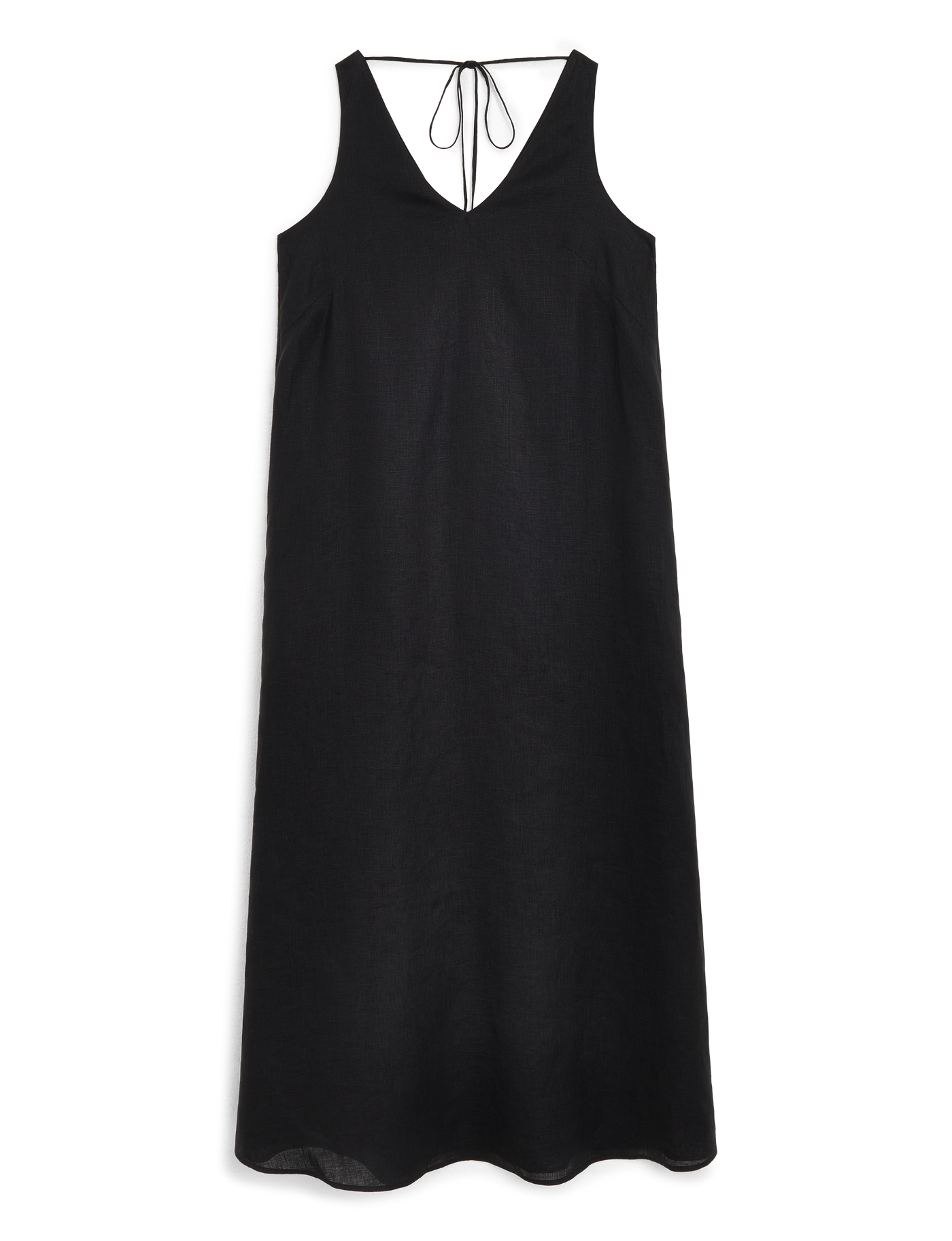 Blenheim Dress: Linen, Black