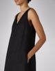 Blenheim Dress: Linen, Black