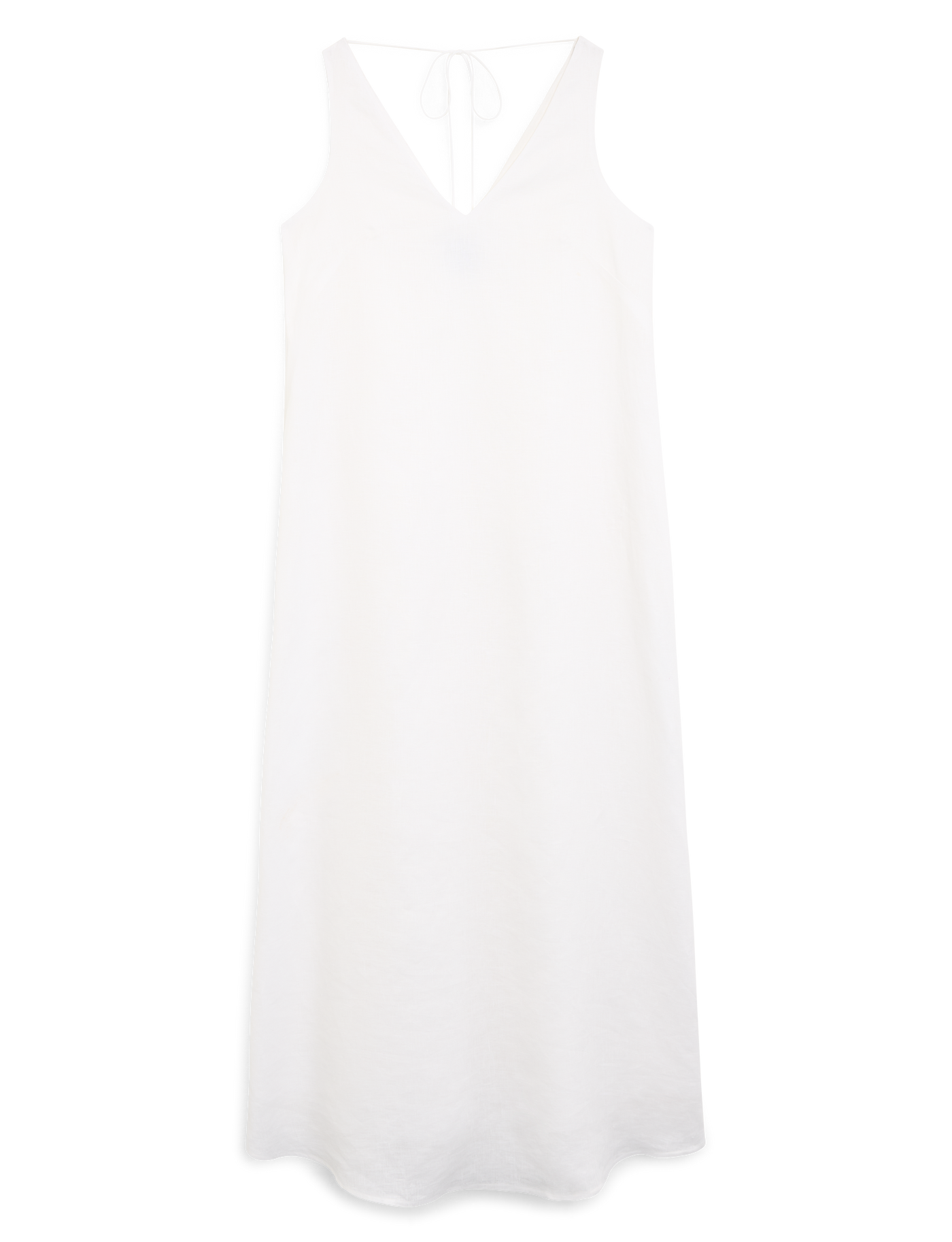 Blenheim Dress: Linen, White