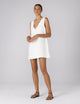 Sloane Dress: Linen, White