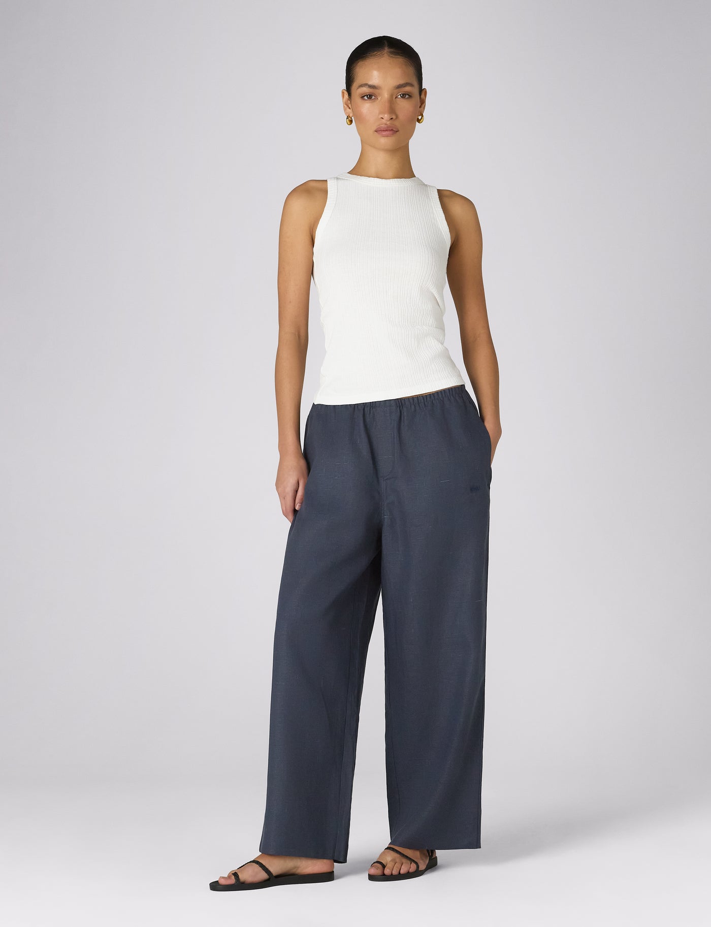 The Set: Hemp Navy Shirt & Trouser