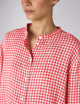 Rye Blouse: Linen, Post Box Red Gingham