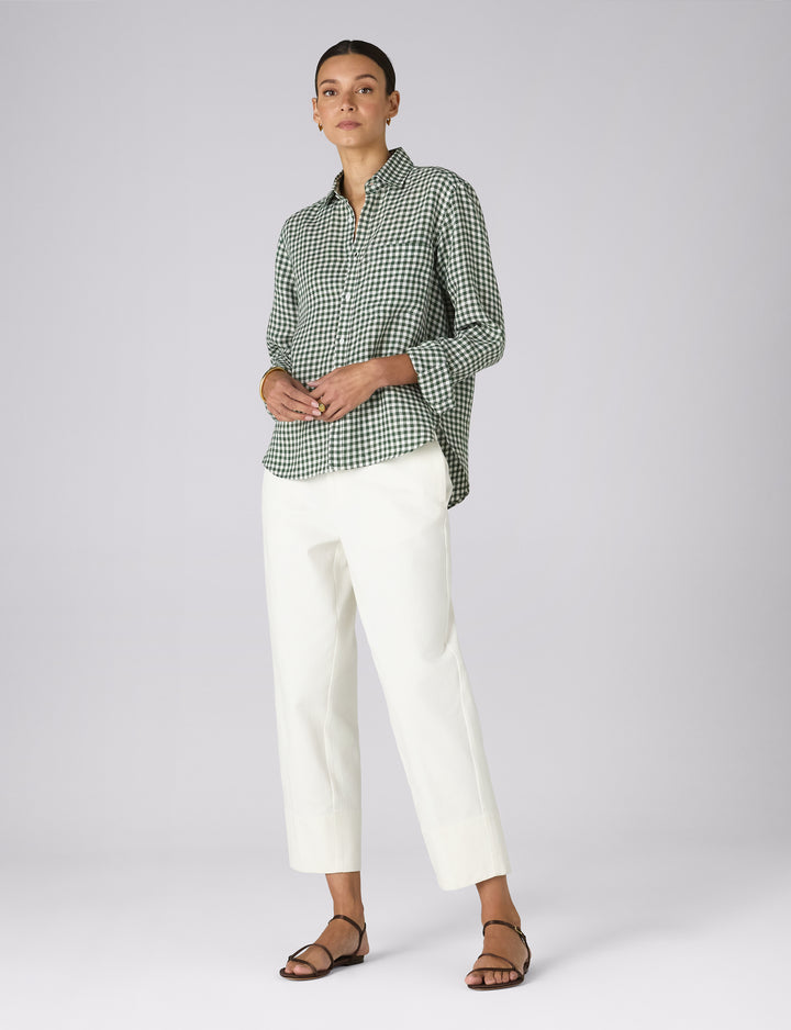 green gingham dress shirt Buy Green Gingham Seersucker Shirt Online at Best Price main image 0
