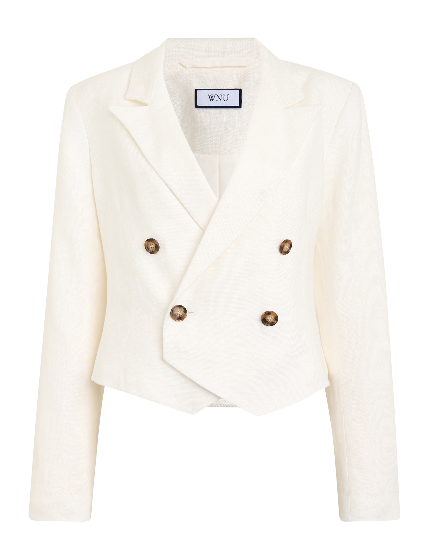 The Suit: Linen Ivory Cropped Blazer & Short