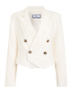 The Suit: Linen Ivory Cropped Blazer & Short
