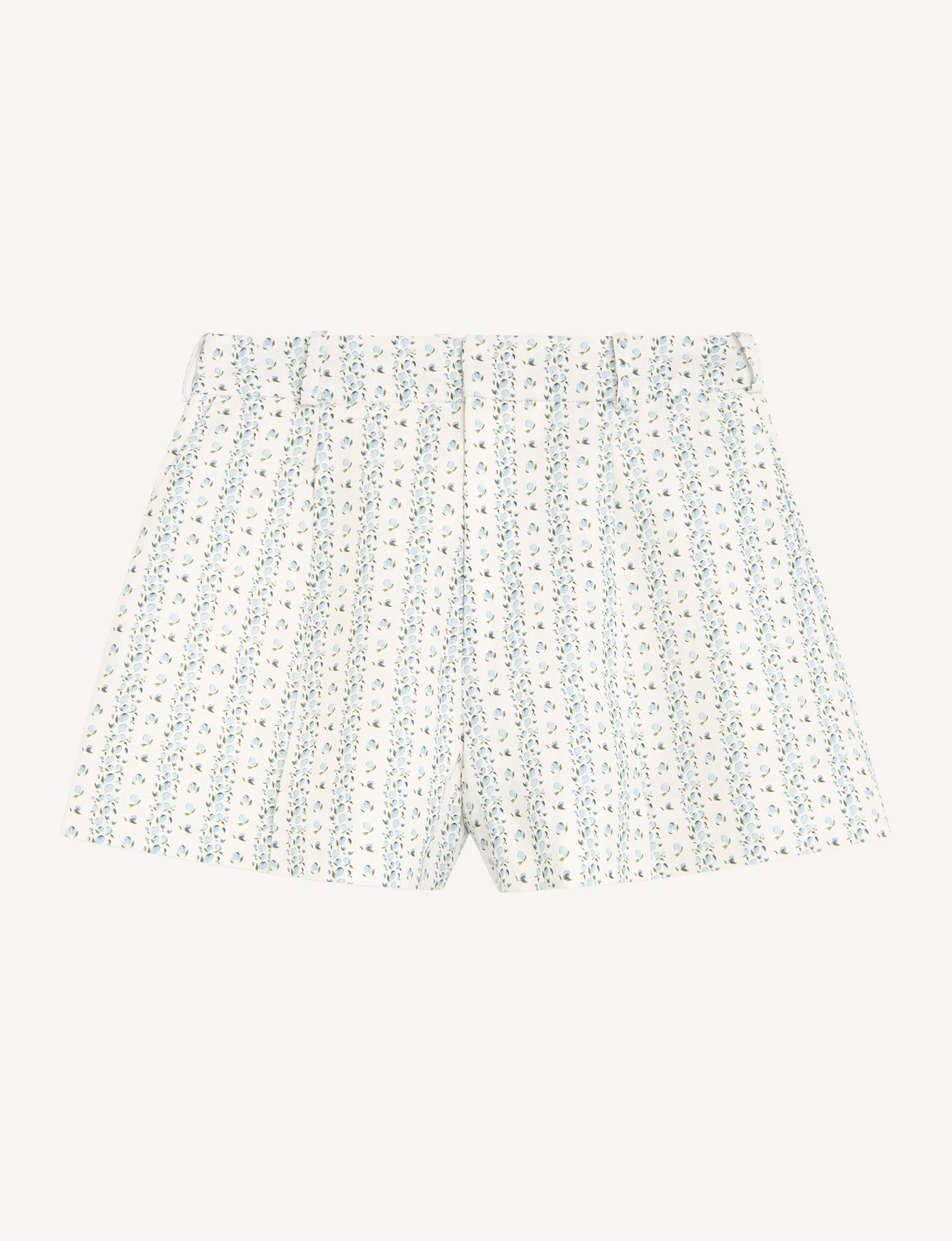 Penn Tailored Short: Linen, Plum Print