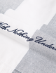 Starboard Towel: Cotton Towelling, Navy Blue Stripe