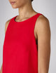 Birley Dress: Linen, Red