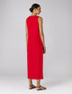 Birley Dress: Linen, Red