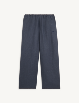 Bay Trouser: Hemp, Navy Blue