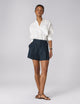 Penn Tailored Short: Linen, Navy