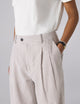 Rampling Trouser: Seersucker, Mocha Stripe