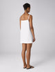 Andros Dress: Fine Poplin, White x Lucy Williams