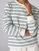 Katergo Top: Cotton Jersey, Icy Blue and Ecru Stripe x Lucy Williams