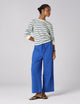 Sifnos Trousers: Fine Poplin, Cobalt Blue x Lucy Williams