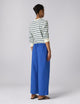 Sifnos Trousers: Fine Poplin, Cobalt Blue x Lucy Williams
