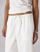 Sifnos Trousers: Fine Poplin, White x Lucy Williams
