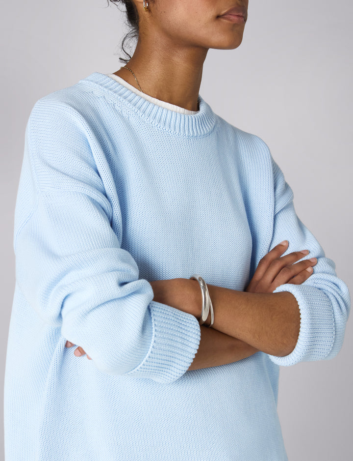 Sennen Jumper: Cotton, Icy Blue x Lucy Williams
