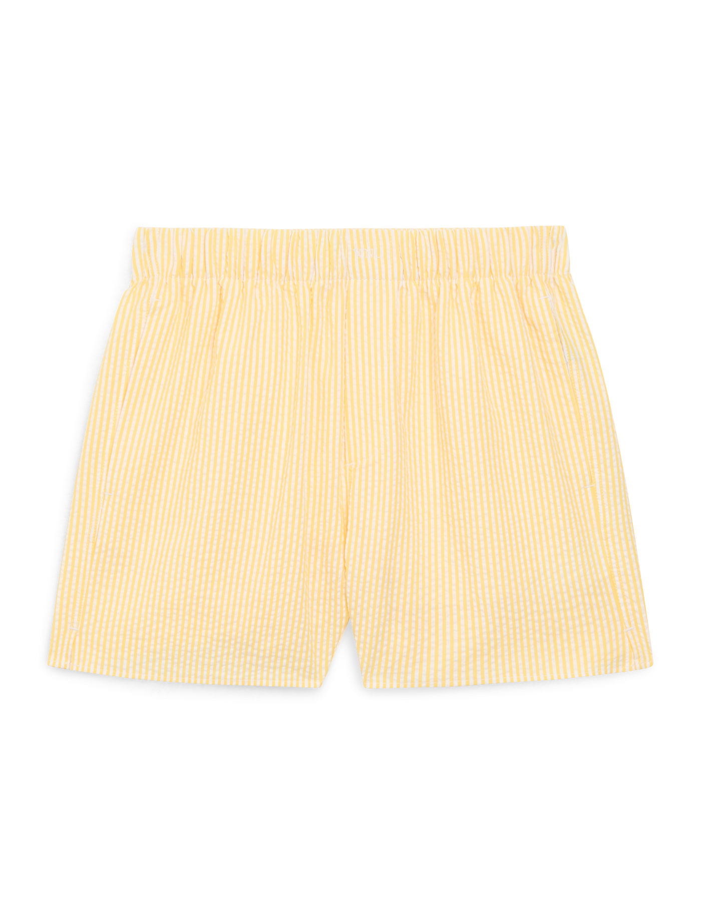 The Boxer: Seersucker, Yellow Stripe