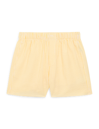 The Boxer: Seersucker, Yellow Stripe