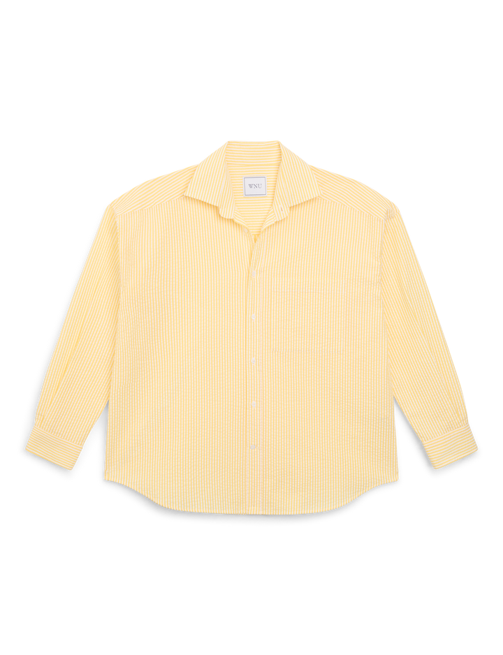 The Set: Seersucker, Yellow Stripe Shirt & Boxer Shorts