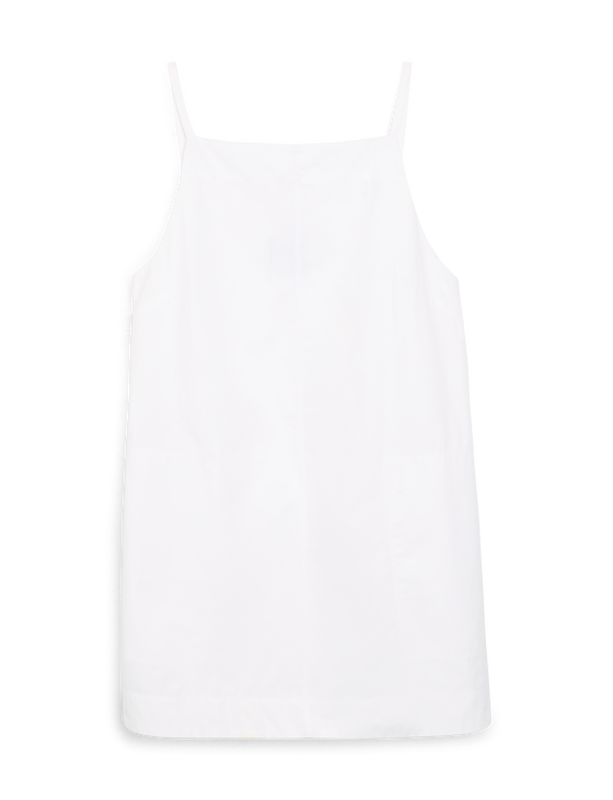 Andros Dress: Fine Poplin, White x Lucy Williams