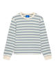 Katergo Top: Cotton Jersey, Icy Blue and Ecru Stripe x Lucy Williams