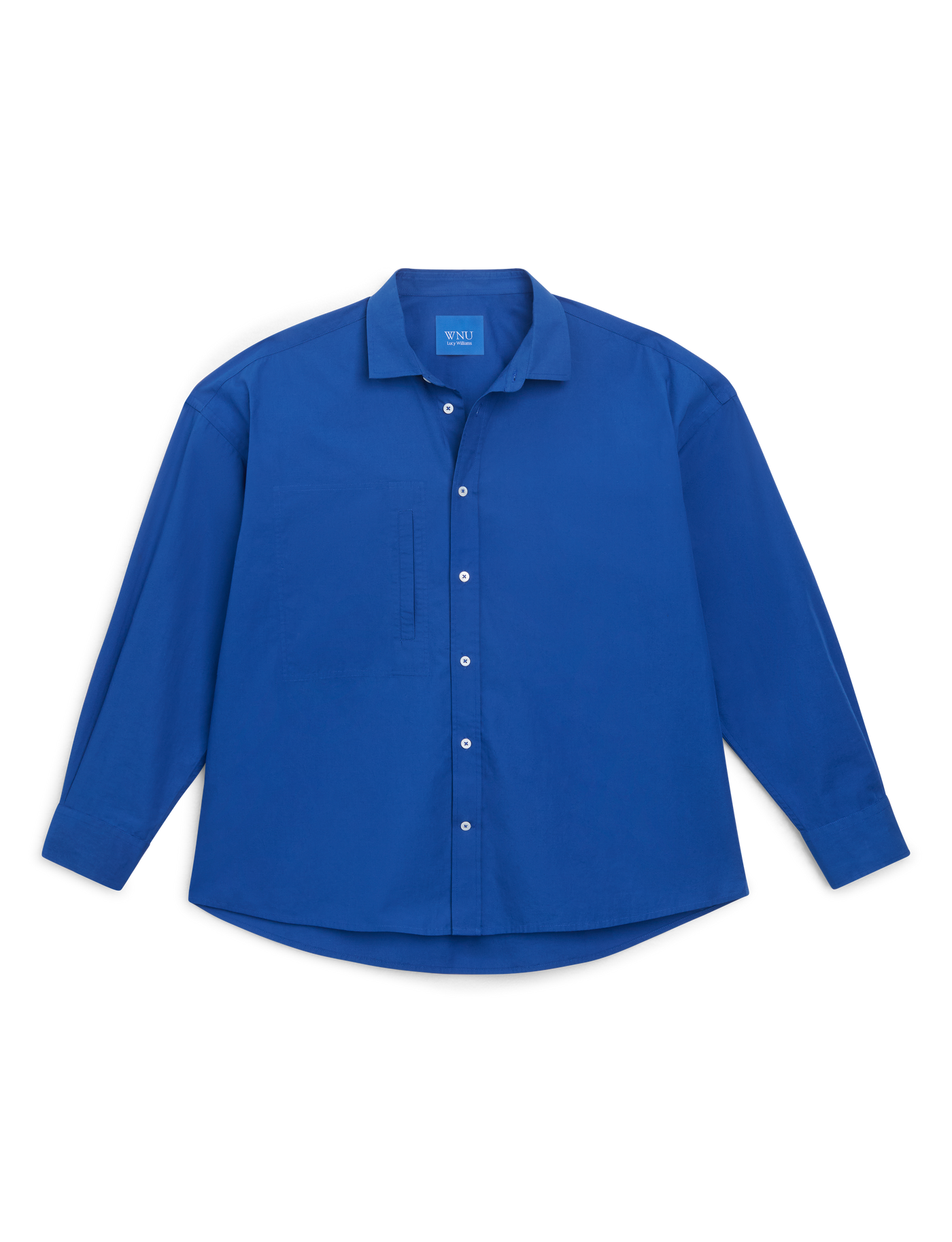 Sóller Shirt: Fine Poplin, Cobalt Blue x Lucy Williams