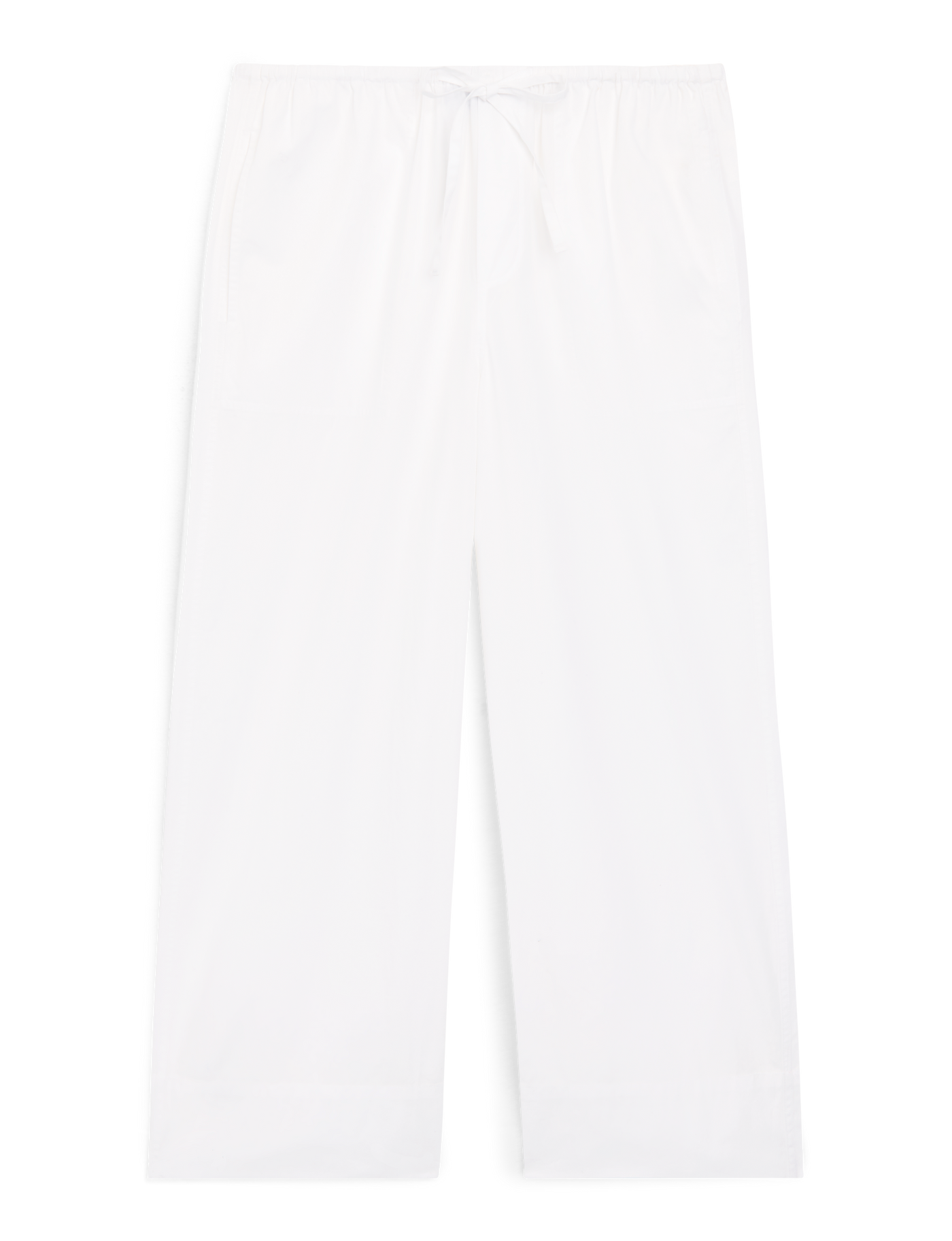 Sifnos Trousers: Fine Poplin, White x Lucy Williams