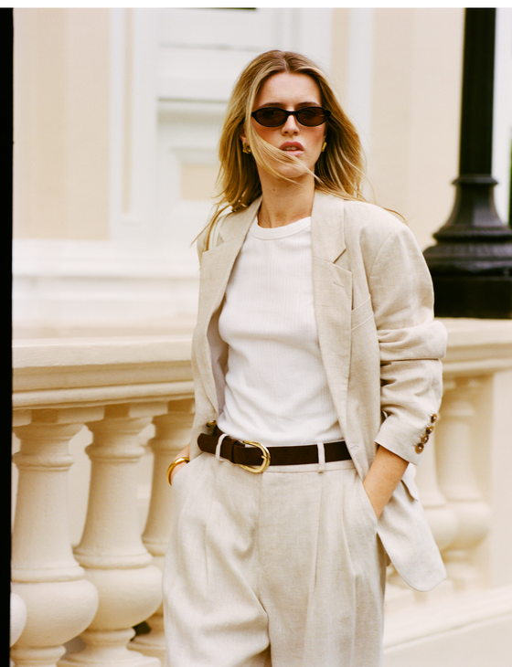 The Suit: Linen Oatmeal Blazer & Trouser
