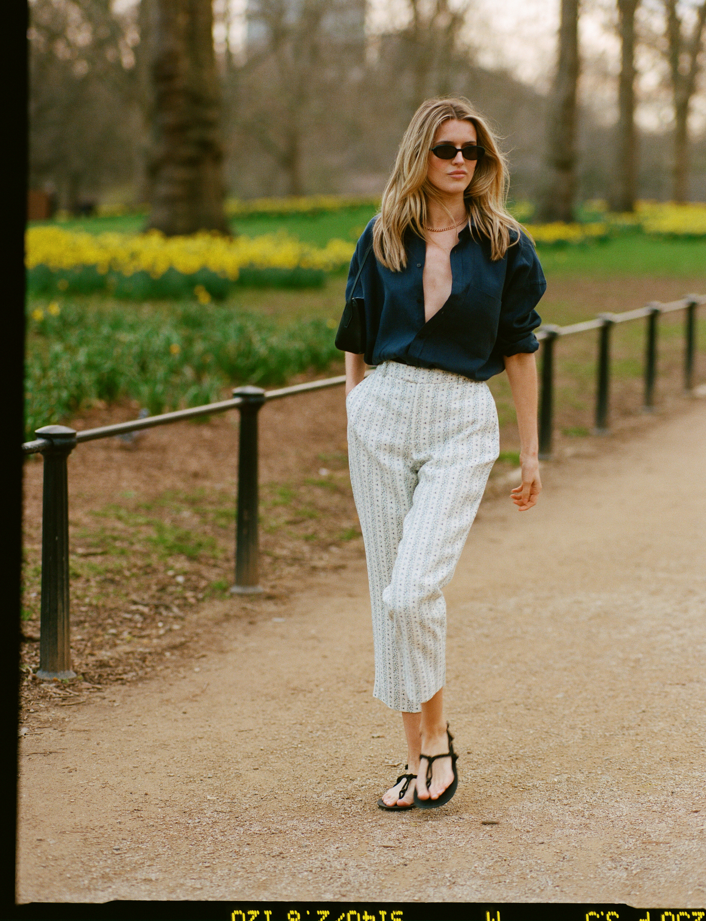 cigarette trouser Silk Trousers in Midnight Blue enduring style more than a century later Regent Cigarette Trouser: Linen, Plum